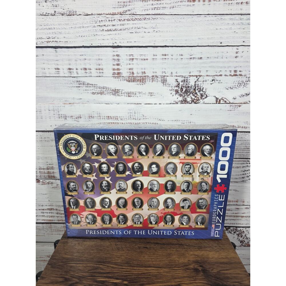 President of the United States 1000 Piece Puzzle Educational History Jigsaw